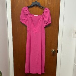 Monteau Elegant Pink Women's Dress